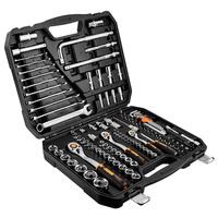 Набор инструмента Neo Tools, 126шт, 1/2", 1/4", 3/8", CrV, кейс