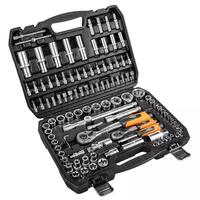 Набор инструмента Neo Tools, Набор торцевых головок, 108шт, 1/2", 1/4", CrV, кейс