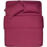 Простирадло Ardesto Mix&Match, 180х240см, 100% бавовна, сатин, ягідний (ART1824FSR)