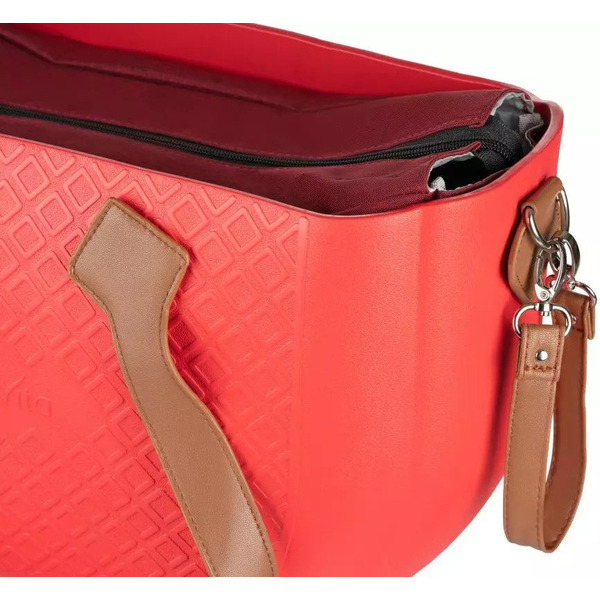 Сумка Nuvita MyMia з еко-шкірою, ременями для коляски, червоно-коричнева (NV8801C/07B/03C)