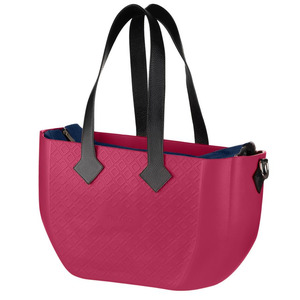 Сумка Nuvita MyMia ручки шкіра, малиново-чорний (NV8801L/07N/23B/13B)