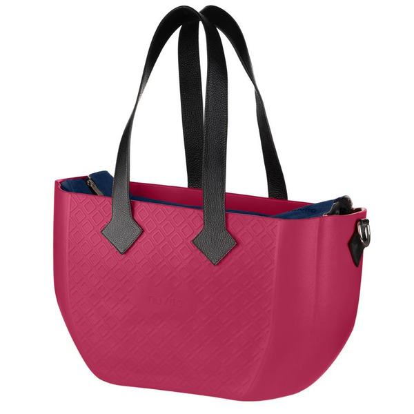 Сумка Nuvita MyMia зі шкіряними ручками, кольору малиново-чорний (NV8801L/07N/23B/13B)