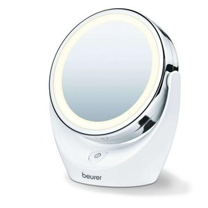 Дзеркало косметичне Beurer настільне, діаметр-11см, AААx3 в комплекті, підсвічування, білий