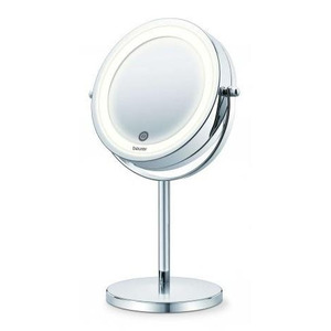 Дзеркало косметичне Beurer настільне, діаметр-13см, AААx4 в комплекті, сенс. керування, підсвічування, білий