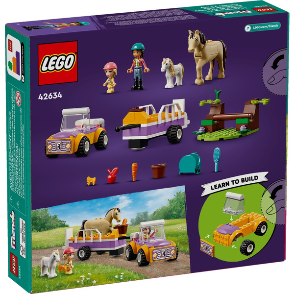 LEGO Friends: Причіп для коня й поні (105 деталей) - модель 42634