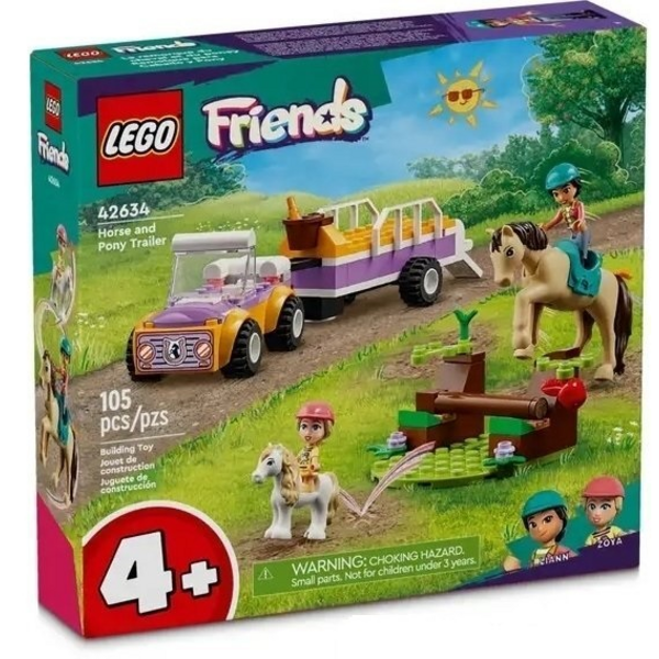 LEGO Friends: Причіп для коня й поні (105 деталей) - модель 42634