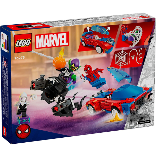 LEGO Super Heroes Marvel Автомобіль для перегонів Людини-Павука і Зелений Гоблін: битва з отрутою Венома (76279)