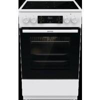 Плита Gorenje електрична склокерамічна, 70л, 60x60см, дисплей, приготування з паром, програматор, білий