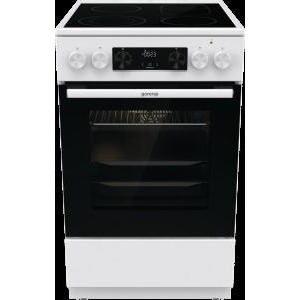 Плита Gorenje електрична склокерамічна, 70л, 60x60см, дисплей, приготування з паром, програматор, білий