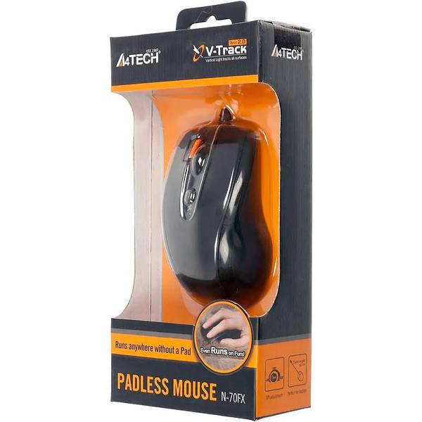 Мышь A4Tech N-70FX-1 Black V-Track