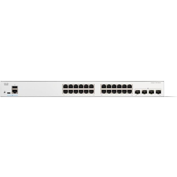 Комутатор Cisco Catalyst 1200 24-port GE, PoE, 4x1G SFP
