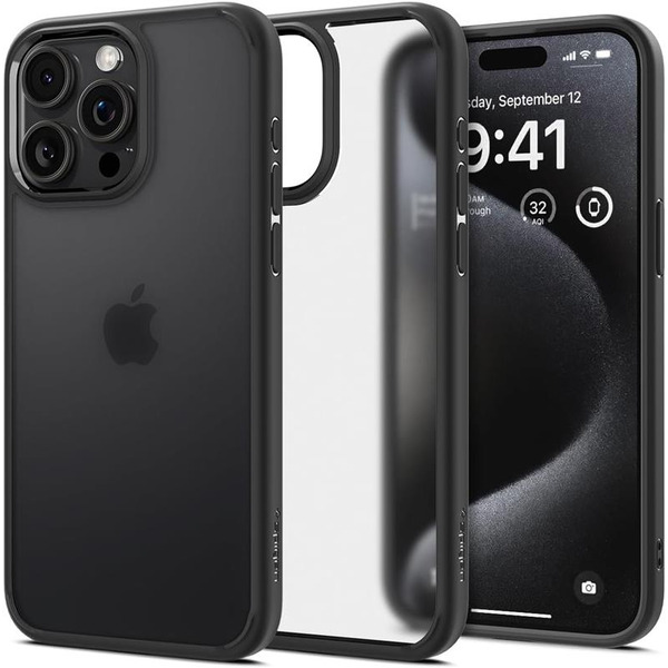 Чохол Spigen для iPhone 15 Pro Max, Ultra Hybrid, Frost Black ACS06568