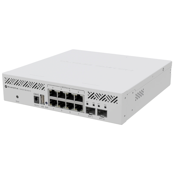 Комутатор 8 портів керований MikroTik CRS310-8G+2S+IN