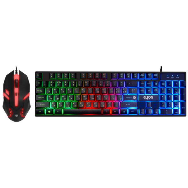 Комплект (клавіатура, миша) Defender Glion C-123 UA Black (45122)