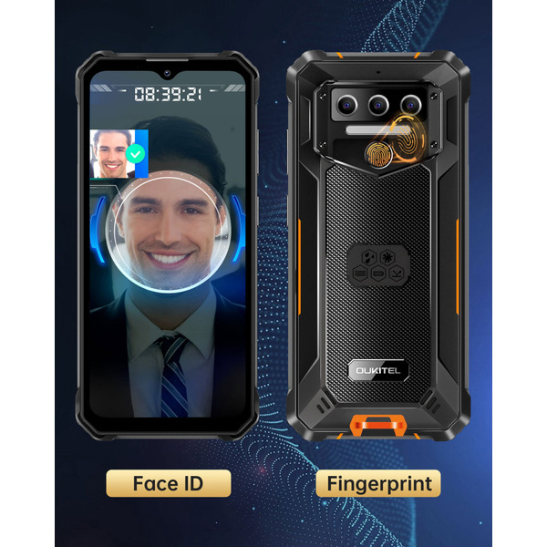 Смартфон Oukitel wp23 pro 6.52HD+ / 8GB/128GB / T606 /10600mAh /13+5Мп/ IP69K /NFC Orange