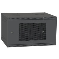 IPCOM 4U 600x350 Шафа телекомунікаційна двері перф (RAL9005)