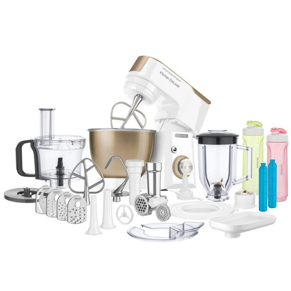 Кухонна машина Sencor 1000Вт (біло-золотий)