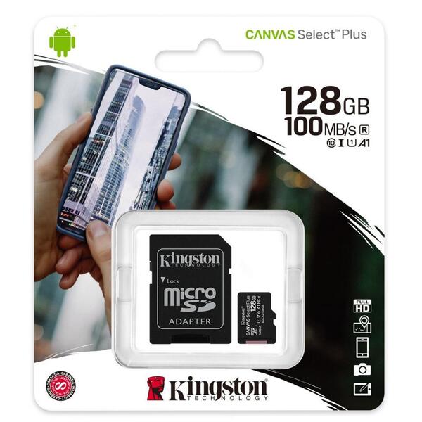 Карта пам'яті Kingston Canvas Select Plus SDCS2/128GB#