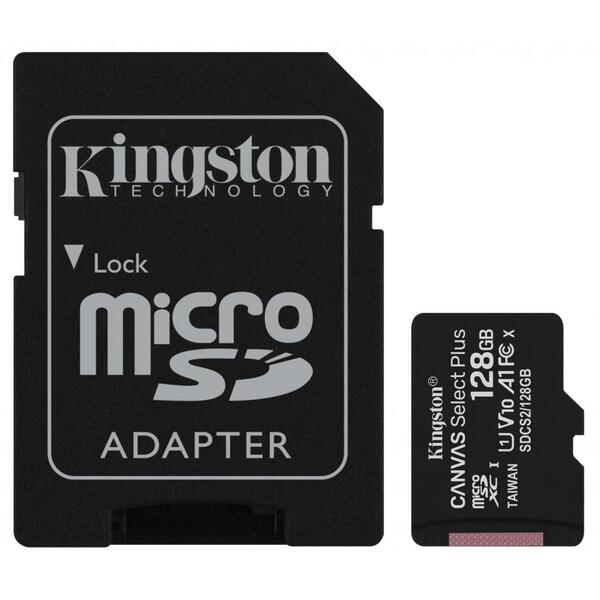 Карта пам'яті Kingston Canvas Select Plus SDCS2/128GB#