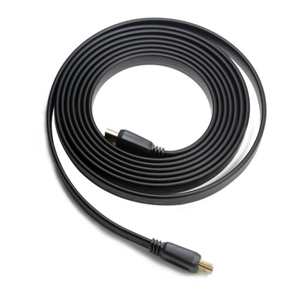 Кабель HDMI M - M, 5.0 м, V1.4, 4K 30Hz, плаский, ПП