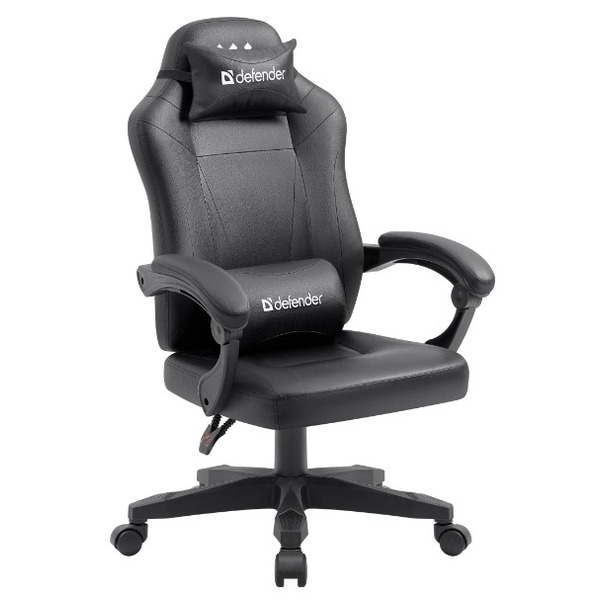Ігрове крісло Defender Master 50мм Клас 3 до 140кг Black (64472)