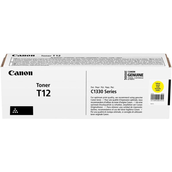 Картридж Canon T12 i-SENSYS XC1333 Series (5400 стор.) Yellow (5095C006)