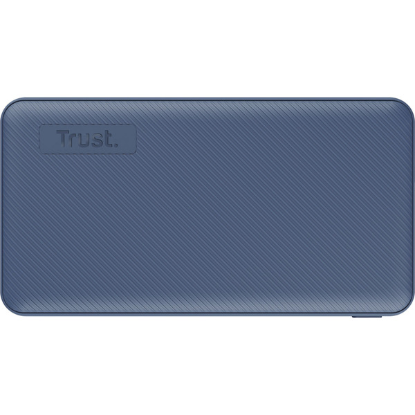Зовнішній акумулятор (Power Bank) Trust Primo ECO, 10000мА·год, 2хUSB-A/USB-C, 15W, синій