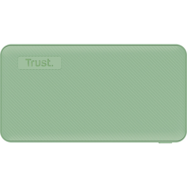 Зовнішній акумулятор (Power Bank) Trust Primo ECO, 10000мА·год, 2хUSB-A/USB-C, 15W, зелений