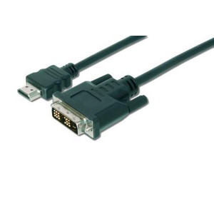 Кабель HDMI > DVI-D (M/M) DIGITUS, 2м, чорний