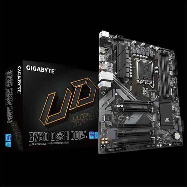 Материнська плата GIGABYTE B760 DS3H DDR4 s1700 B760 4xDDR4 M.2 HDMI DP ATX