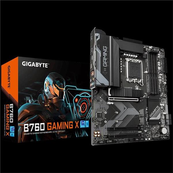 Материнська плата GIGABYTE B760 GAMING X s1700 B760 4xDDR5 M.2 HDMI DP ATX