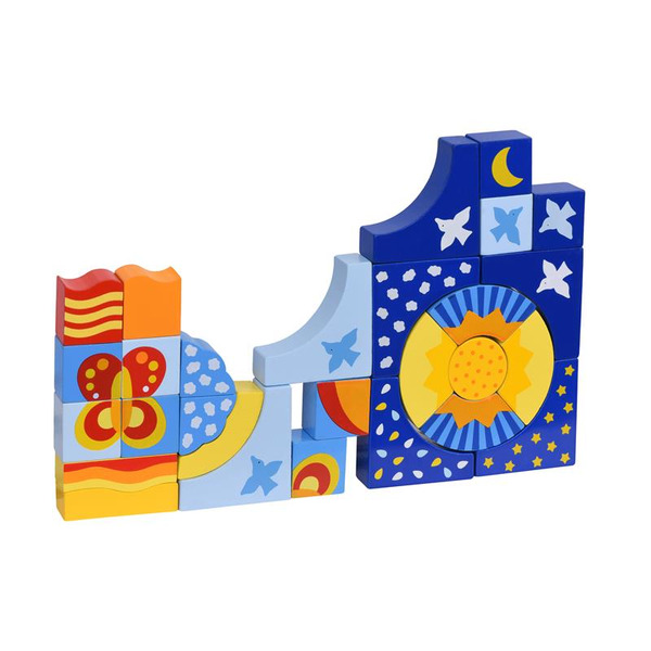 Конструктор дерев'яний Goki Метелики 41 деталь (58646G)