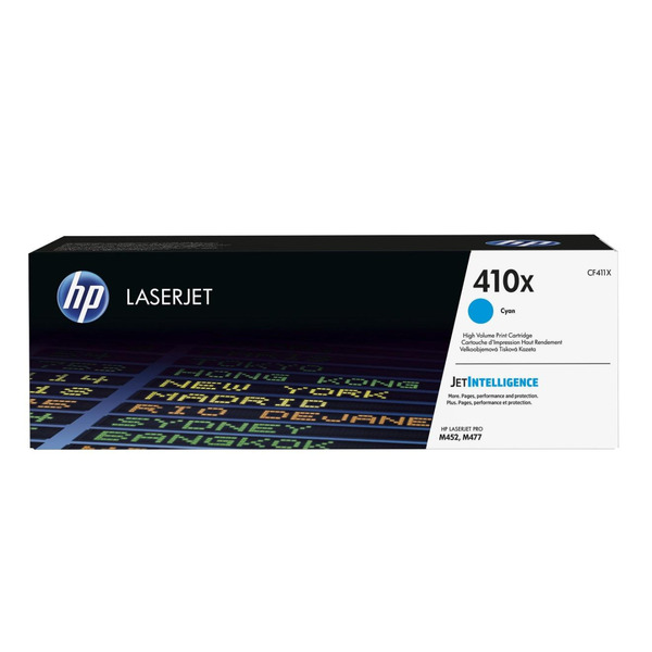 Картридж лазерний HP 410X CLJ Pro M377/M452/M477 Cyan, 5000 стор (CF411X)