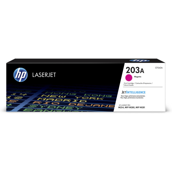 Тонер-картридж лазерний HP 203A CLJ M280/M281/M254 Magenta, 1300 стор (CF543A)