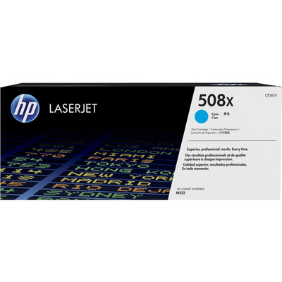 Картридж лазерний HP 508X CLJ M552dn/M553dn/n/x Cyan (CF361X)