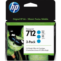 Картридж HP No.712 DesignJet Т230/Т630 Cyan 3-Pack 29-ml (3ED77A)