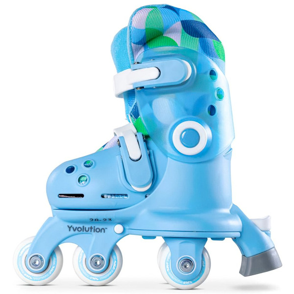 Роликові ковзани Yvolution Twista, розмір 24-28, блакитний