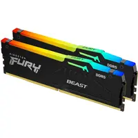 Модуль памяти DDR5 2x8GB/5200 Kingston Fury Beast RGB Black (KF552C40BBAK2-16)
