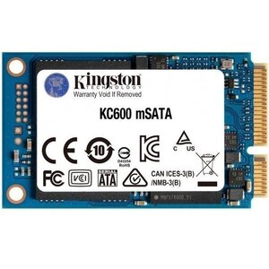 Накопитель SSD  256GB Kingston KC600 mSATA SATAIII 3D TLC (SKC600MS/256G)