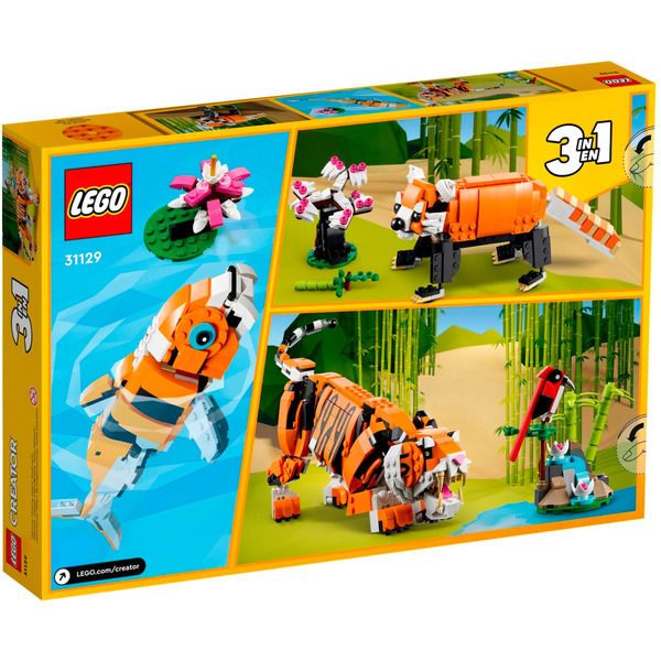 Конструктор LEGO Creator 3 в 1 Величний тигр 755 деталей