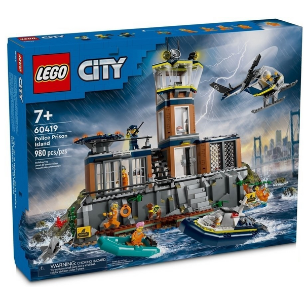 LEGO City: Поліцейський острів-в'язниця (980 деталей) - назва товару