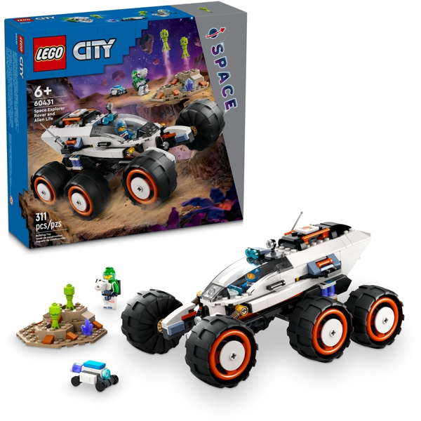 LEGO City Космічний дослідницький всюдихід з інопланетним життям 311 деталей (60431)
