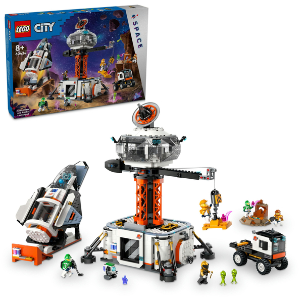 LEGO City Космічна База та Стартовий Майданчик для Ракети - 1422 деталі (60434)