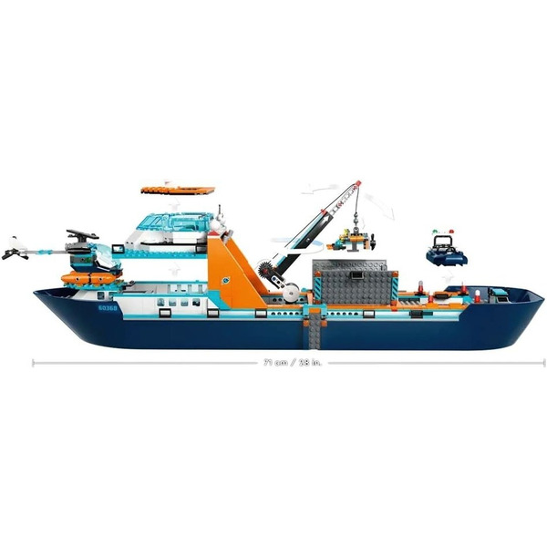 Блоковий конструктор LEGO City Арктичний дослідницький корабель (60368)