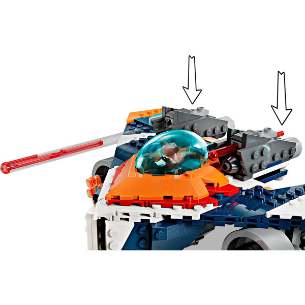 Конструктор LEGO Super Heroes Marvel "Warbird" Ракети vs. Ронан 290 деталей (76278)