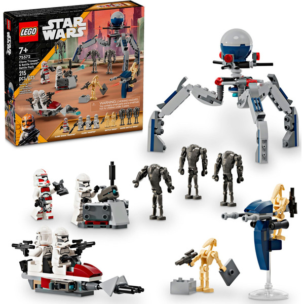 LEGO Star Wars: Клоны-пехотинцы и Боевой дроид - набор 215 деталей (75372)