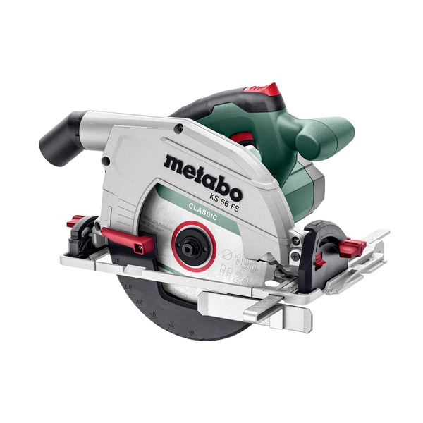 Пила дискова Metabo KS 66 FS, 1500Вт, 190мм, глибина різу 47/66мм, різ 50м/сек, 4.9кг