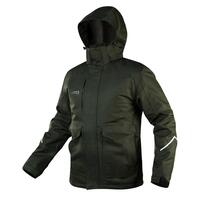 Куртка робоча Neo Tools Camo, утеплена, мембрана ТПУ, капюшон, XL(54), зелений темний
