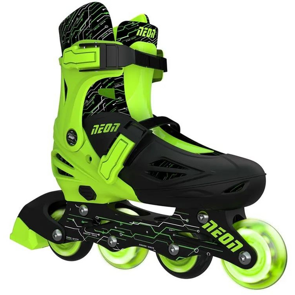 Роликові ковзани Neon Inline, розмір 30-33, зелений