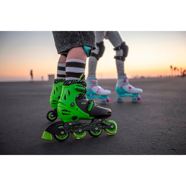 Роликові ковзани Neon Сombo, розмір 30-33, салатовий